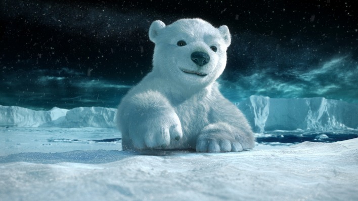 медведь белый медведь арктика лед