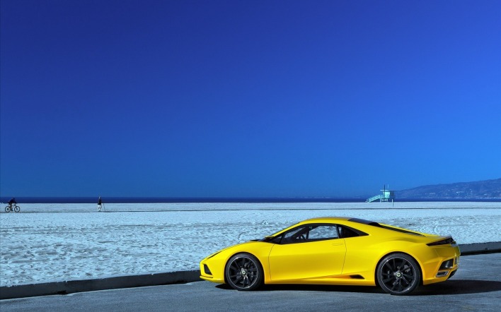 природа автомобиль желтый горизонт nature car yellow horizon