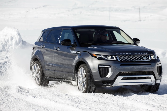 Range Rover снег занос
