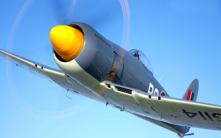 самолет авиация Hawker Sea Fury