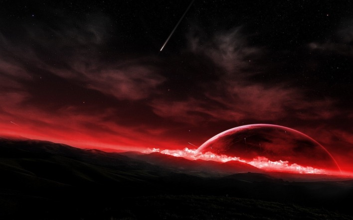 Красная планета горизонт фантастика космос