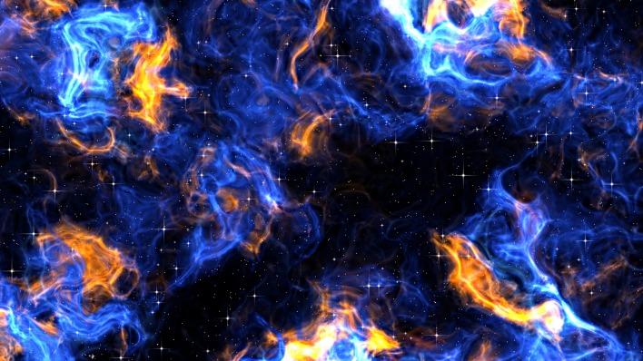 туманность звезды цвета огонь и лед