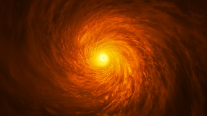 галактика спираль черная дыра