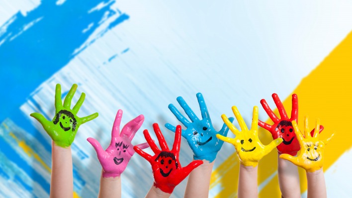 Картинки по запросу детские руки в краске