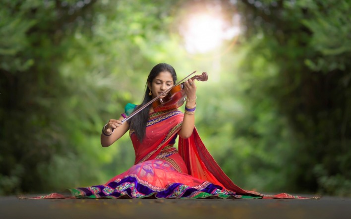 индианка скрипка деревья