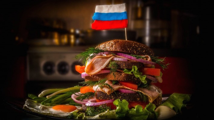 Россия бургер флаг