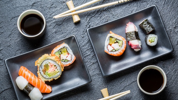 еда суши роллы food sushi rolls