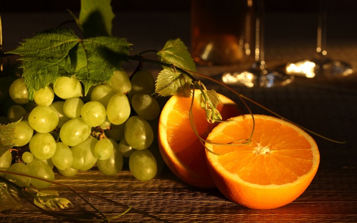 аппельсин виноград лоза гроздь