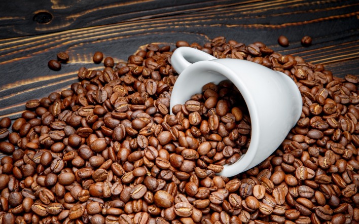 кофе зерна чашка кофейные зерна кружка