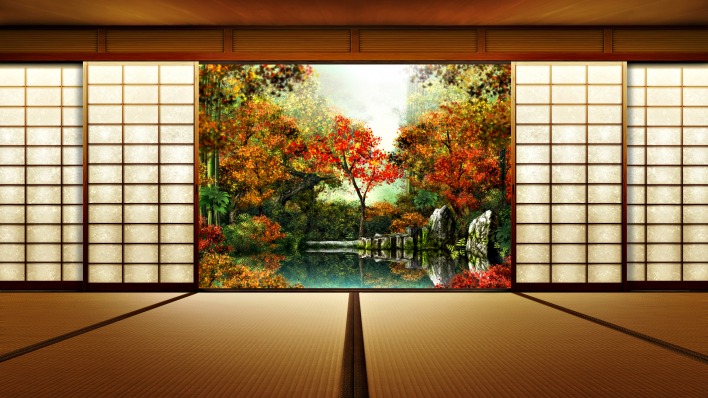 интерьер япония дом картина interior Japan the house picture