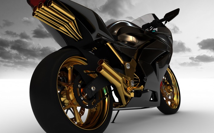 Gold moto