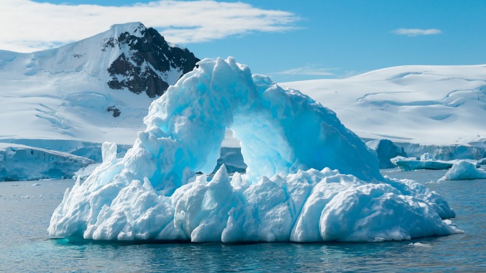 вода айсберг лед гора снег природа