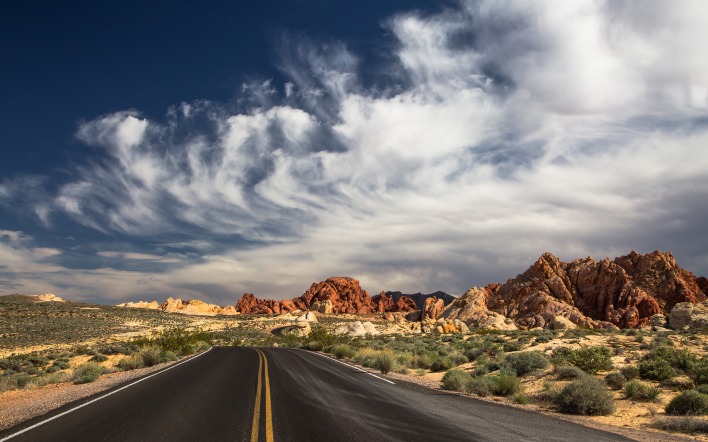 Дорога пустыня США