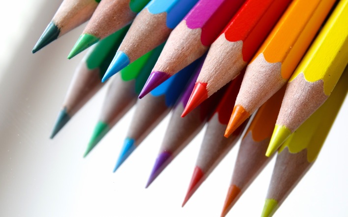 карандаши цветные заточенные