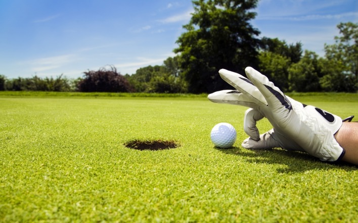 гольф лужайка перчатка
