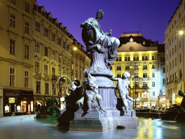 Donnerbrunnen Fountain, Vienna, Austria