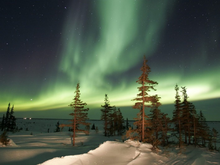 The Northern Lights, Churchill, Manitoba, Canada
