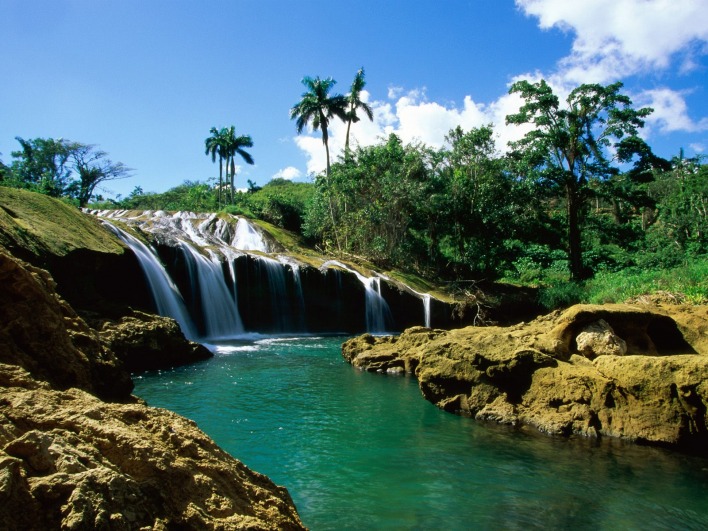 El Nicho Falls, Sierra de Trinidad, Cuba