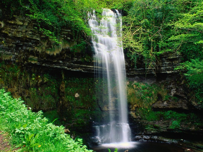 Glencar Waterfall, County Leitrim, Connaught, Ireland