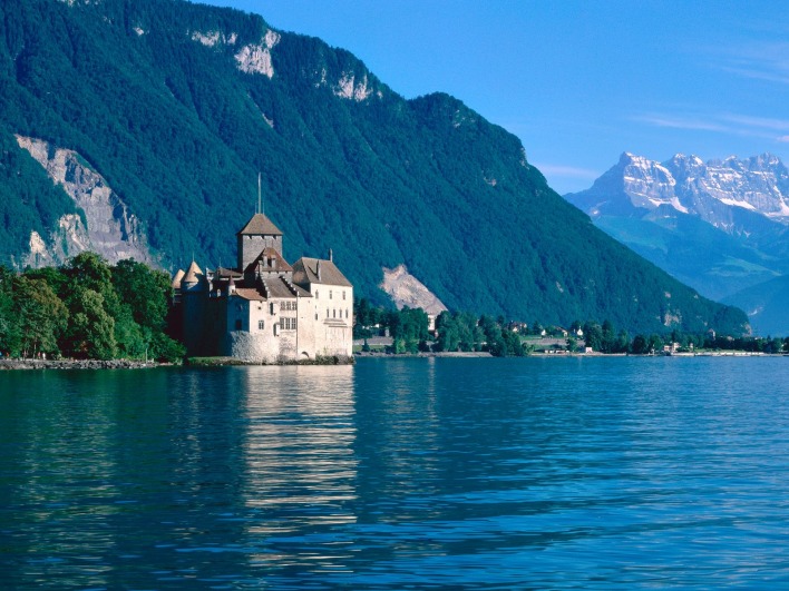 Chateau de Chillon, Lake Geneva, Switzerland