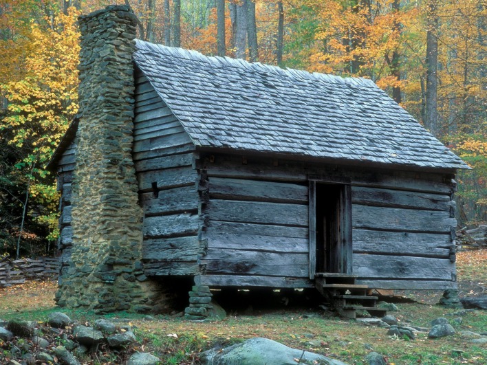 Restored Cabin, Great Smoky Mountains National Park, Tennessee
