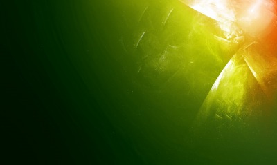 абстракция зеленая блики блеск свечение