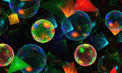 шары сфера пузыри переливается радужный
