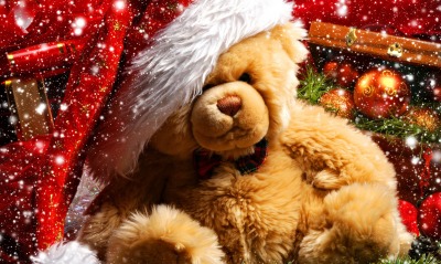 медведь плюшевый рождество bear plush Christmas