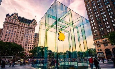 Куб стеклянный куб apple