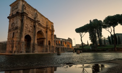 Триумфальная арка Константина Колизей Рим