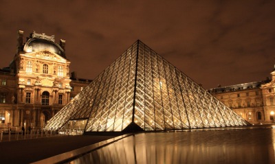 Париж лувр стеклянная крыша
