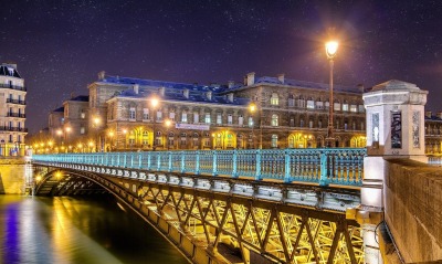 Мост огни ночь