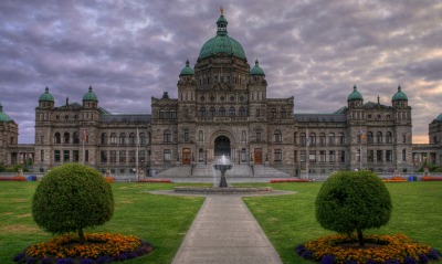 архитектура фонтан Законодательное собрание Британской Колумбии здание