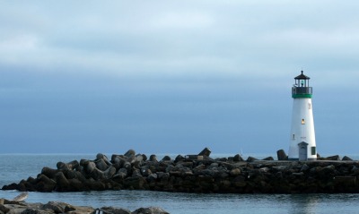 природа архитектура маяк камни море горизонт