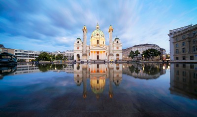 Карлскирхе церковь Вена Австрия
