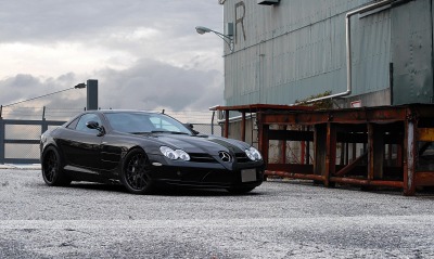 шикарный черный Mercedes