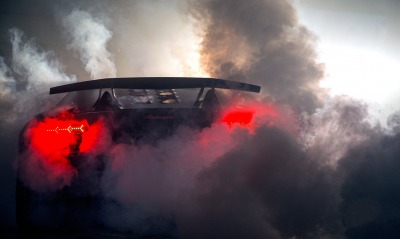 Lamborghini Aventador Дым