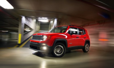красный автомобиль джип jeep renegade sport red car