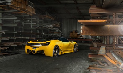 Ferrari желтая склад доски