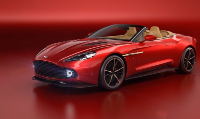 Aston Martin кабриолет красный