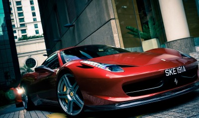 Ferrari суперкар здание