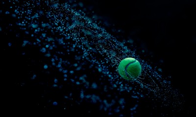 Теннисный мяч частицы
