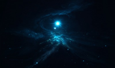 космос звезды туманность