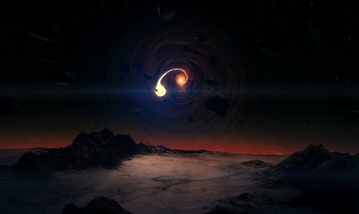 черная дыра планета космос
