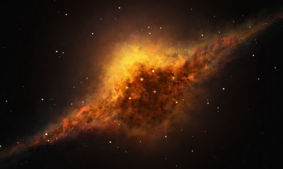 галактика желтая звезды