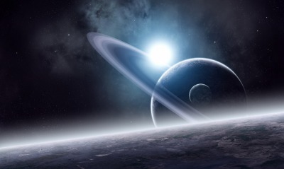 планета кольца звезда атмосфера