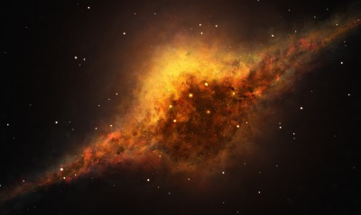 галактика свечение звезды туманность