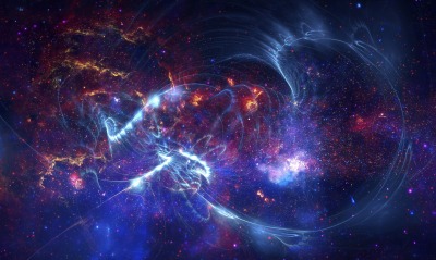 галактика космос звезды линии свечение