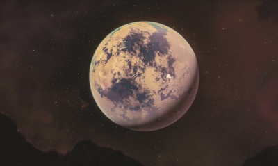 планета космос коричневый