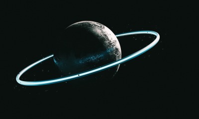планета кольца космос темнота